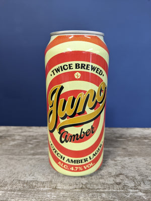 Twice Brewed, Juno Czech Amber Lager, 4.7%